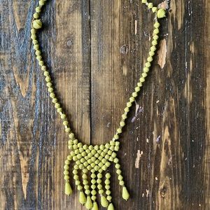 Noonday Collection Yellow bead necklace